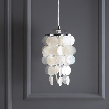 Cayla 7" Seashell LED Pendant Pendant - JONATHAN Y